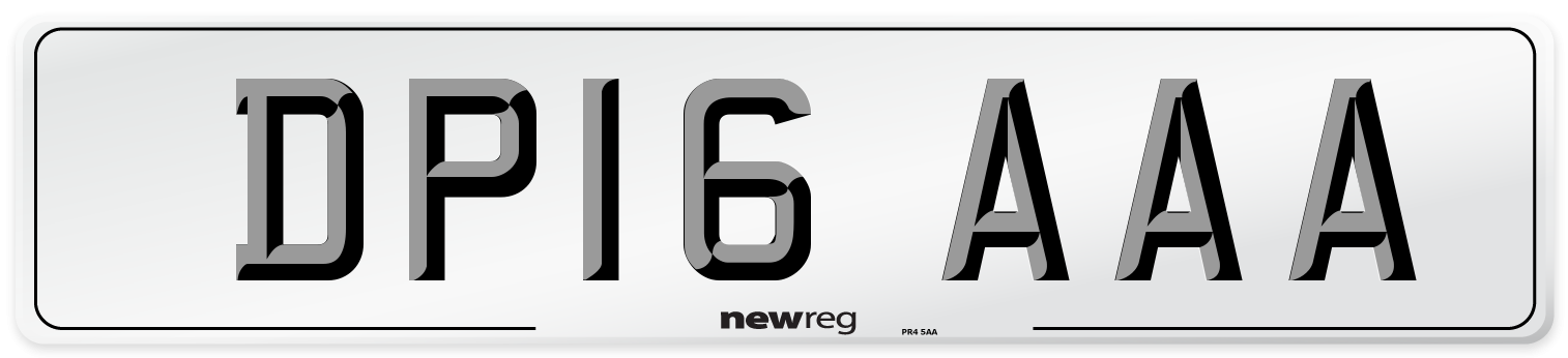 DP16 AAA Number Plate from New Reg